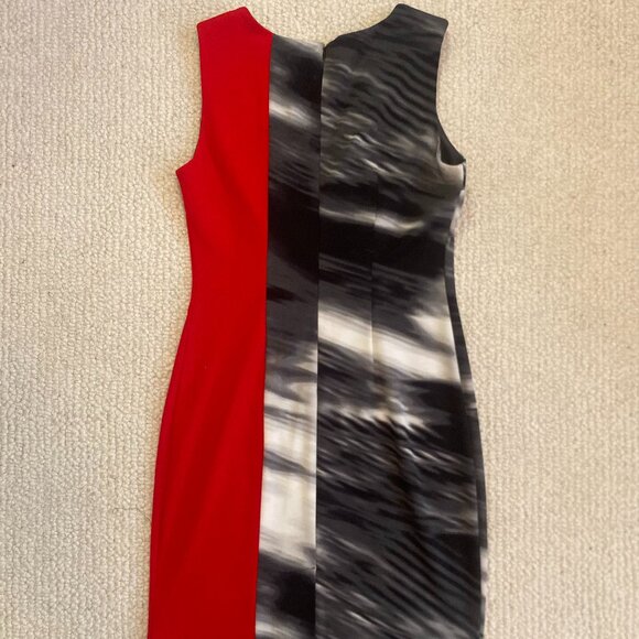 Colour-blocked Sheath Dress by Calvin Klein - Picture 2 of 4